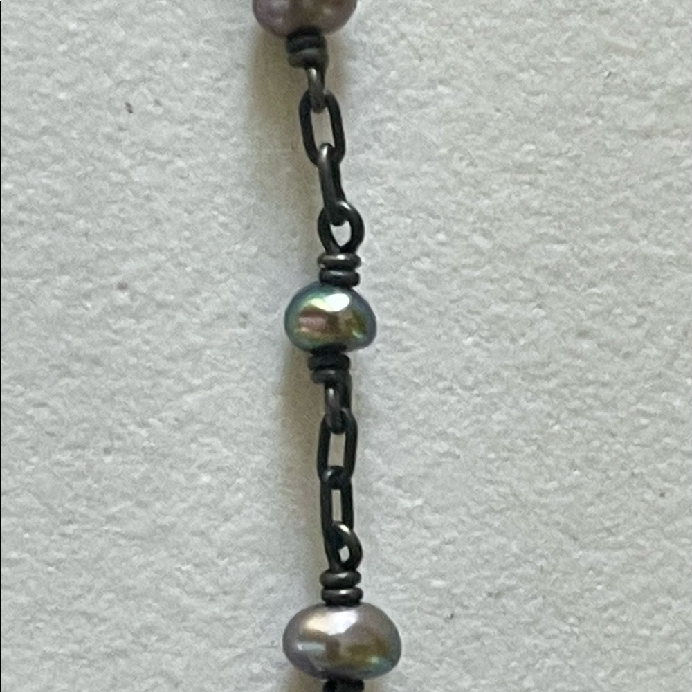 RARE! Vintage 1990’s Ten Thousand Things Double Strand Tahitian Pearl Necklace - Picture 4 of 8